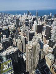 Chicago Skyline from the top of Willis Tower