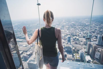 Fotobehang Skydeck at Willis Tower © Alex