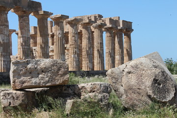 Sicile, site du temple de Selinunte