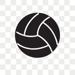 Volley ball vector icon isolated on transparent background, Volley ball logo design