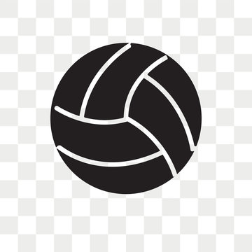 Volley ball vector icon isolated on transparent background, Volley ball logo design