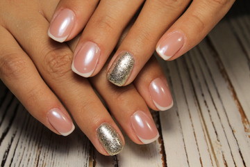glamorous manicure of nails