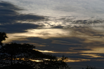 Obraz premium sunset sky in Thailand 