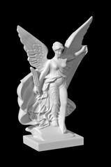 Beautiful young woman angel statue