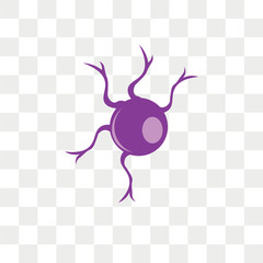Neuron vector icon isolated on transparent background, Neuron logo design