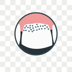 Molar vector icon isolated on transparent background, Molar logo design