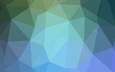 Light Blue, Green vector polygon abstract backdrop.