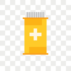 Obraz premium Drugs vector icon isolated on transparent background, Drugs logo design