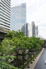 Fototapeta na wymiar View of modern building in Bangkok