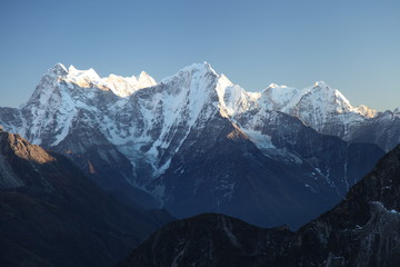 Amazing mountains on Himalayas - Nepal.