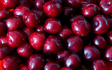 Red cherries. _ Черешни красные.