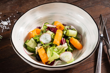 fresh vegetable salad