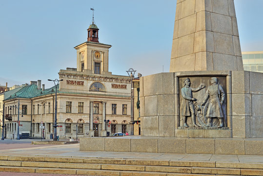 Fototapeta Łódź, Poland - view of Freedom Square