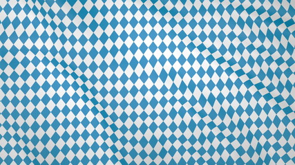 Bavarian fluttering flag, imitation of waves on the flag.