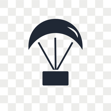 recommend clip art: Parachute vector icon isolated on transparent background, Parachute logo design