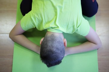 yoga kids, yoga classes in the room with mats, joga studio, Poland