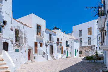 Fototapeta na wymiar Ibiza Old Town Dalt Vila