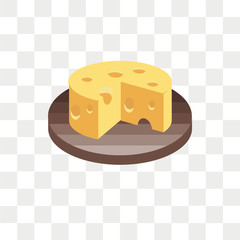 Cheese vector icon isolated on transparent background, Cheese logo design