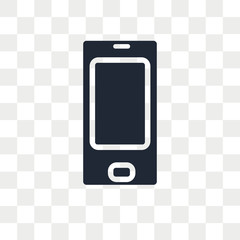 Smartphone vector icon isolated on transparent background, Smartphone logo design