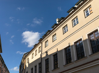 Streets and architecture of the old city of Lublin