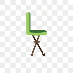 Chair vector icon isolated on transparent background, Chair logo design