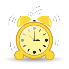 Clock, alarm three hours. Vector element isolated on a transparent background. Illustration for your design.