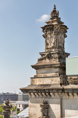 Tower in Reichstag dome. Berlin, Germany.