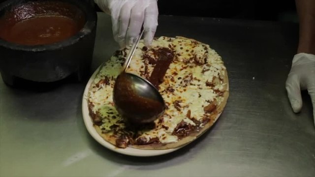 Mole mexican memela real