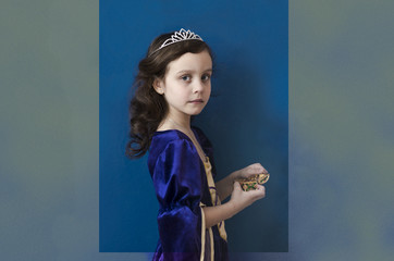 Young princess in a diadem