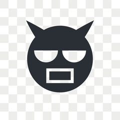 Hell vector icon isolated on transparent background, Hell logo design