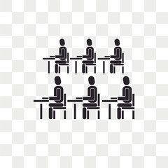 Classroom vector icon isolated on transparent background, Classroom logo design