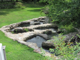 View at the Damariscotta Mills Fish Ladder in Maine 