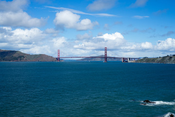 Golden Gate Bridge in Lands End,  San Francisco, United States