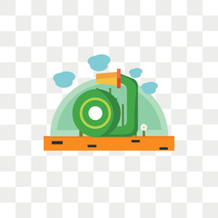 Hose vector icon isolated on transparent background, Hose logo design