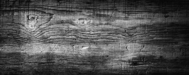 Black wood texture  -- Dark background  -  Panorama, Banner