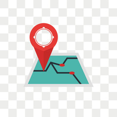 Gps vector icon isolated on transparent background, Gps logo design