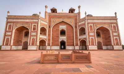 Mughal Architecture at Humayu's tomb built in 1570 world's first garden tomb