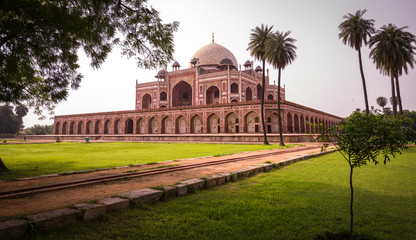 Mughal Architecture at Humayu's tomb built in 1570 world's first garden tomb