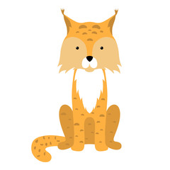 Lynx flat illustration