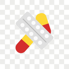 Drug vector icon isolated on transparent background, Drug logo design