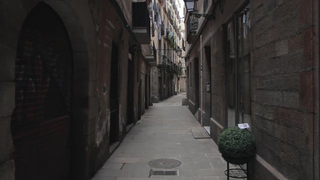One of the many streets in Barcelona