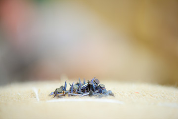 bunch of construction nails