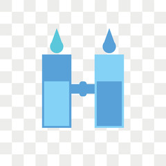 Desalination vector icon isolated on transparent background, Desalination logo design