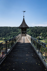 Fototapeta na wymiar Bad Schandau art-noveau elevator and observatory tower