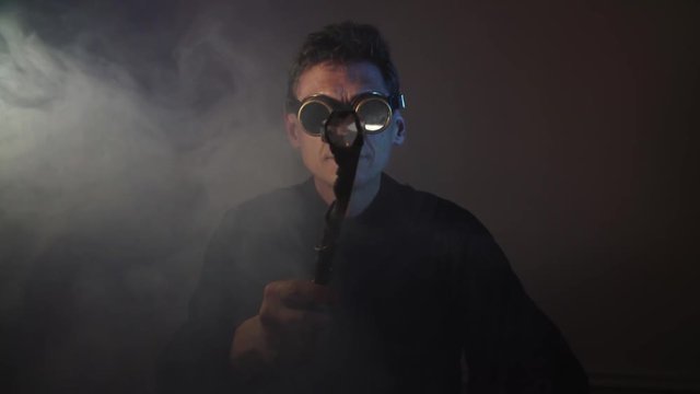 The wizard with the magic wand