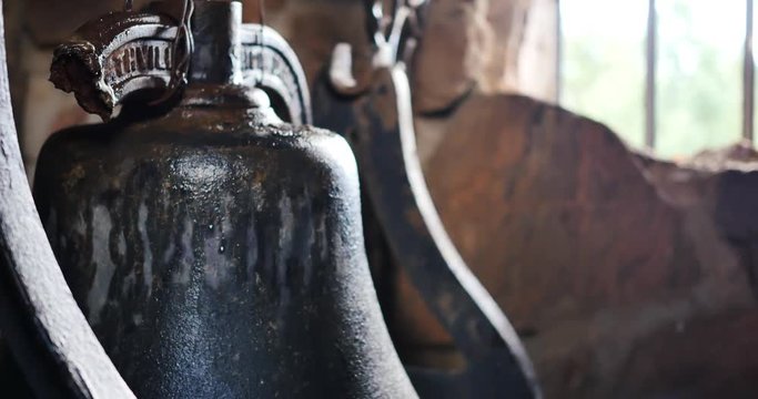 Tower bell with light rain spray