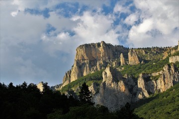 falaise du cirque d'Archiane, Vercors, drôme