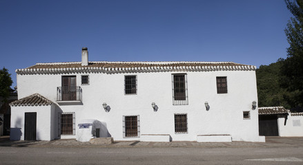 Fototapeta na wymiar Alfarnate hosterly, the oldest Andalusian inn active, Malaga, Spain