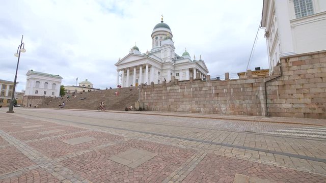 Helsinki Cathedral&nbsp;is the&nbsp;Finnish Evangelical Lutheran&nbsp;cathedral&nbsp;of the&nbsp;Diocese of Helsinki, located by the Senate square in&nbsp;Helsinki,&nbsp;Finland. It is a major landmark of the city.
