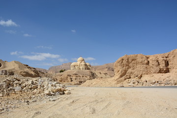 Fototapeta na wymiar Church at eastern egyptian desert in St Paul monastery